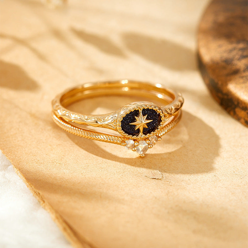 Celestial Whisper | Star Signet Rings
