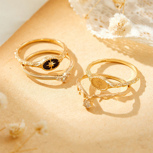 Celestial Whisper | Star Signet Rings