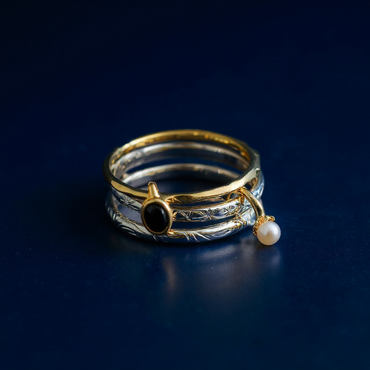 Interlocked Grace Ring Set